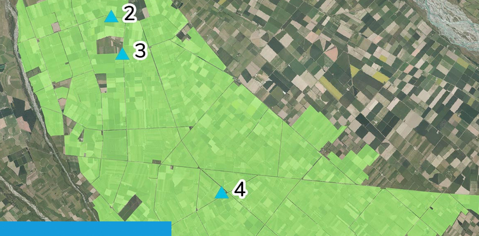 Rainfall stations map preview - Ashburton Lyndhurst Irrigation Limited